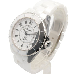 Chanel J12 Paradox Caliber 12.1 Watch, Ceramic, Men's, White/Black, H6515 — Very Good