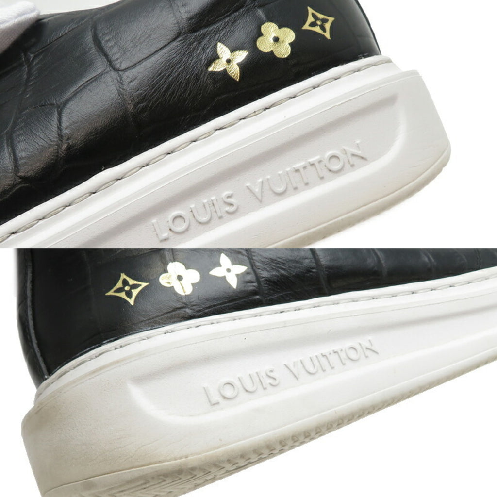 Louis Vuitton #6 25cm Beverly Hills Line Men's Sneakers 1OXI Leather Noir Black