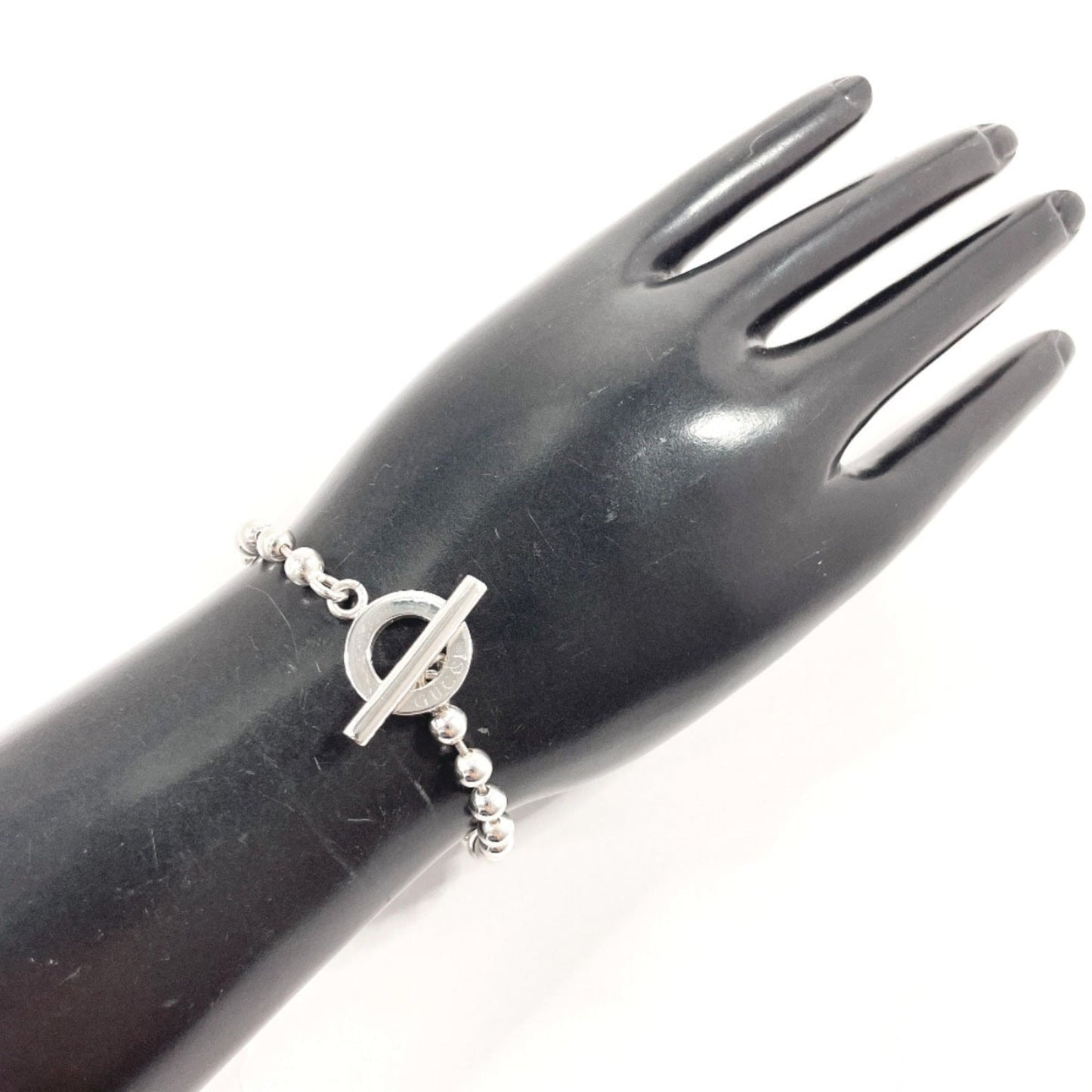 GUCCI Gucci Ball Chain Bracelet, 925 Sterling Silver, Unisex