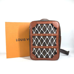 LOUIS VUITTON M45784 NBA Collaboration Shoebox Backpack Bag Rucksack Monogram Canvas Men's Brown — Like New