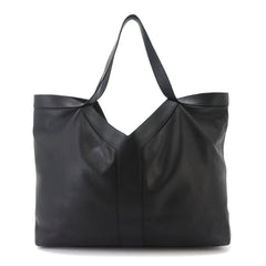 Saint Laurent Y Large Tote Handbag, Leather, Black, 820672, Silver Hardware — Like New