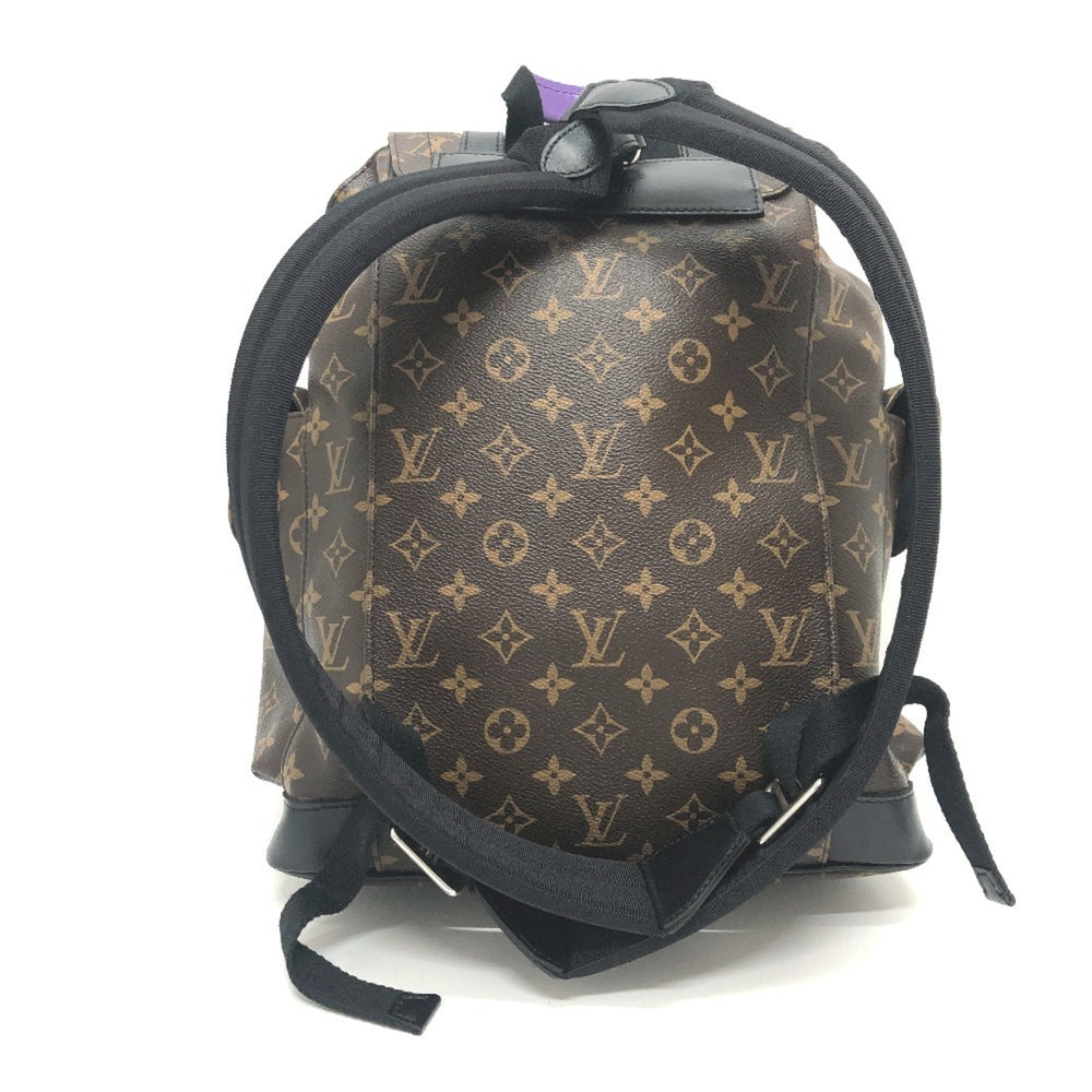 LOUIS VUITTON M46247 Monogram Macassar Christopher PM Backpack Bag Rucksack Canvas Men's Violet Purple E-240821-1 — Like New