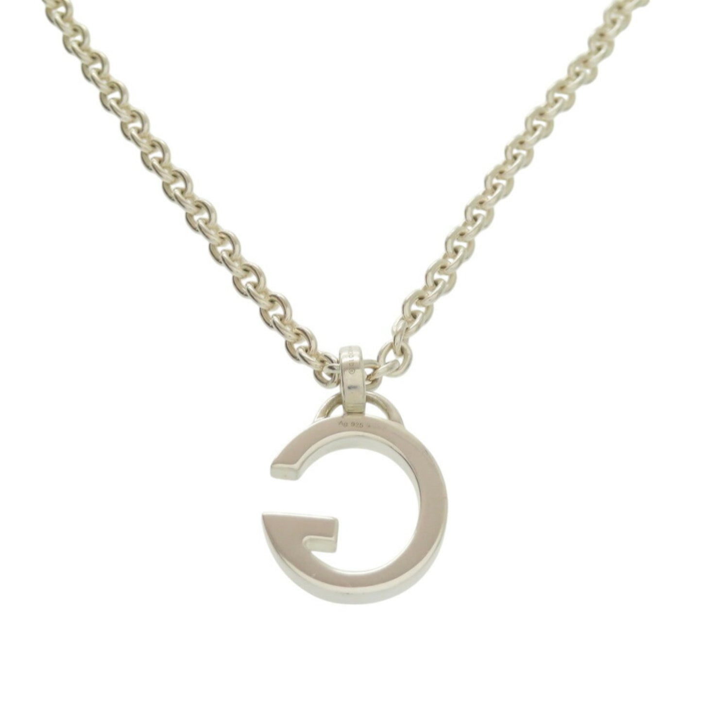 Gucci G Silver 925 Necklace 0372 GUCCI