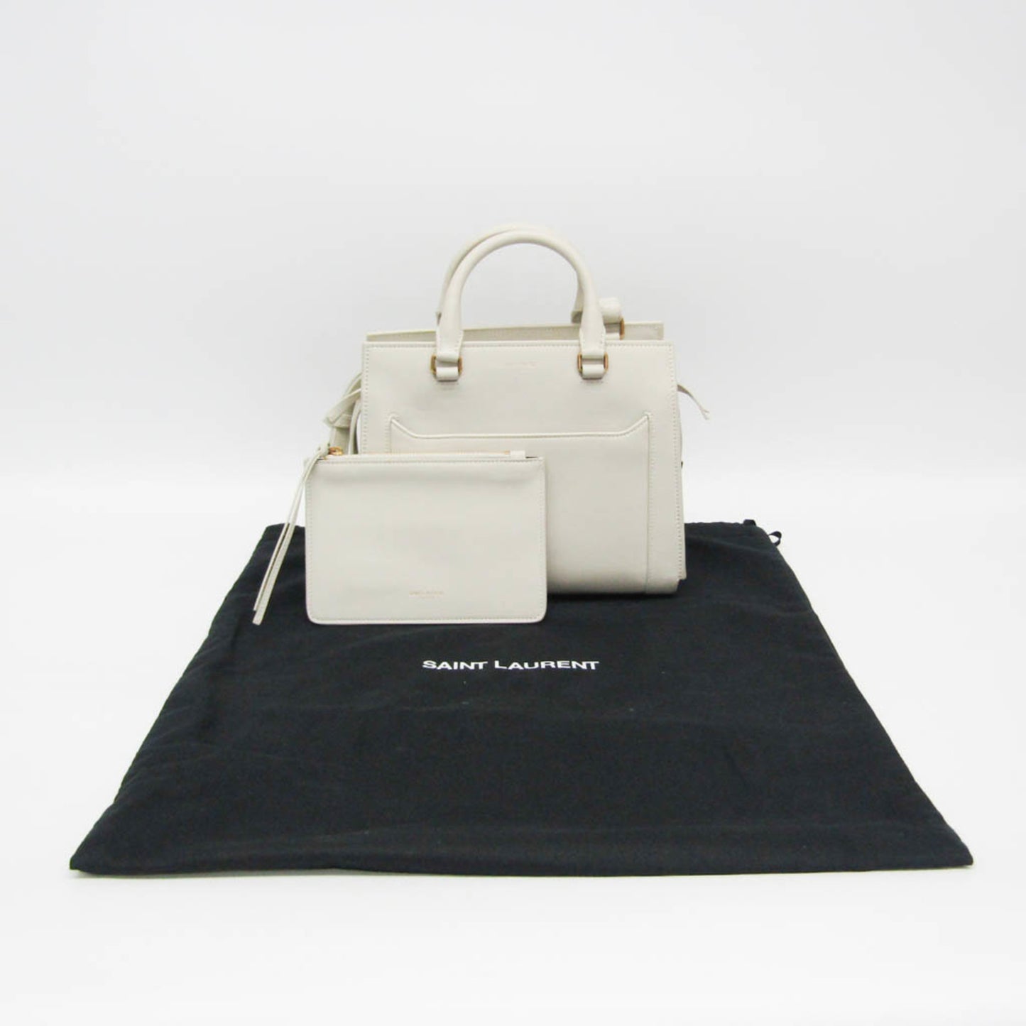 Saint Laurent Eastside Small 554116 Women's Leather Handbag,Shoulder Bag White