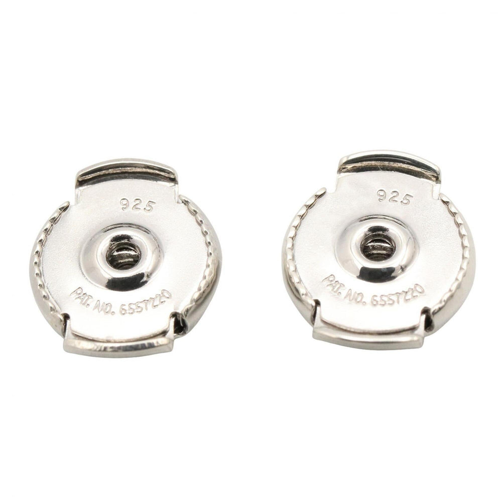 Hermes Loop MM Earrings, Sterling Silver 925, Women's Tone — Like New
