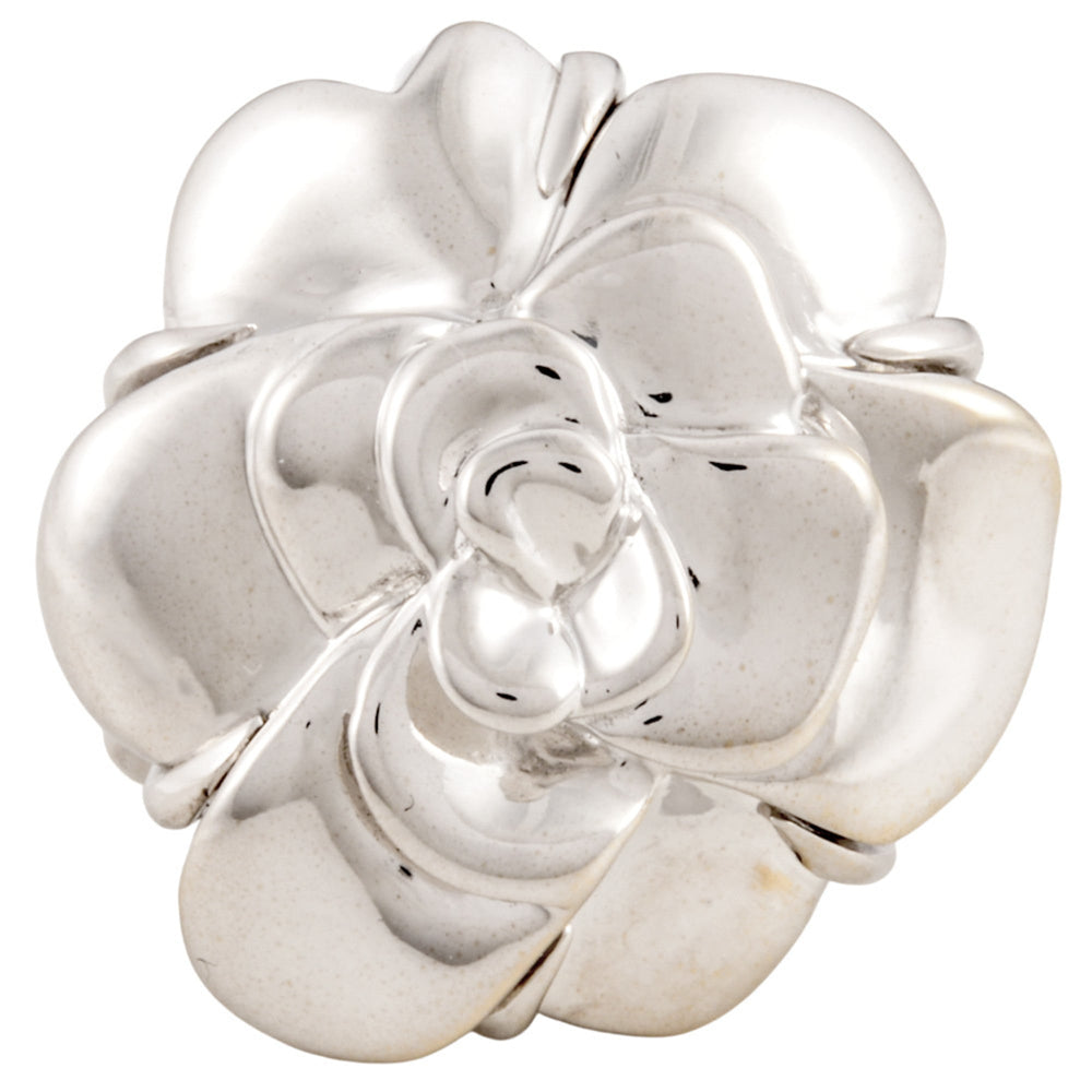 CHANEL Camellia Ring, 18K White Gold (18.4g) — Like New