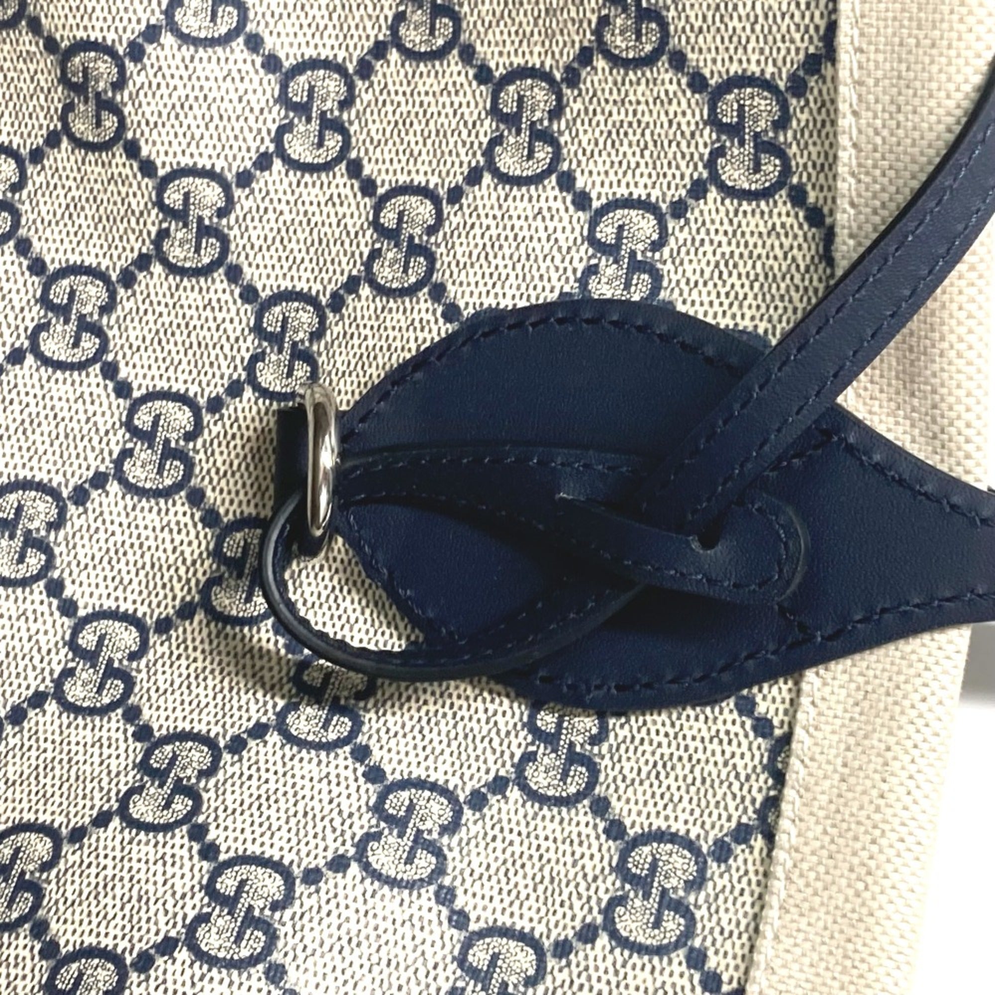 Gucci 772176 Japan limited JAPAN Shoulder Bag Shoulder Bag Tote Bag BeigeBased x Black Dark Navy Based — Like New