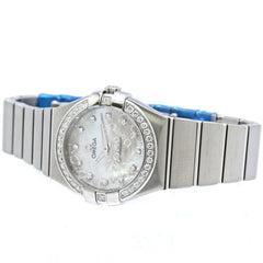 OMEGA Constellation Brushed Diamond Bezel 12P 123.15.27.60.55.005 Women's Watch Stainless Steel 40517 — Very Good