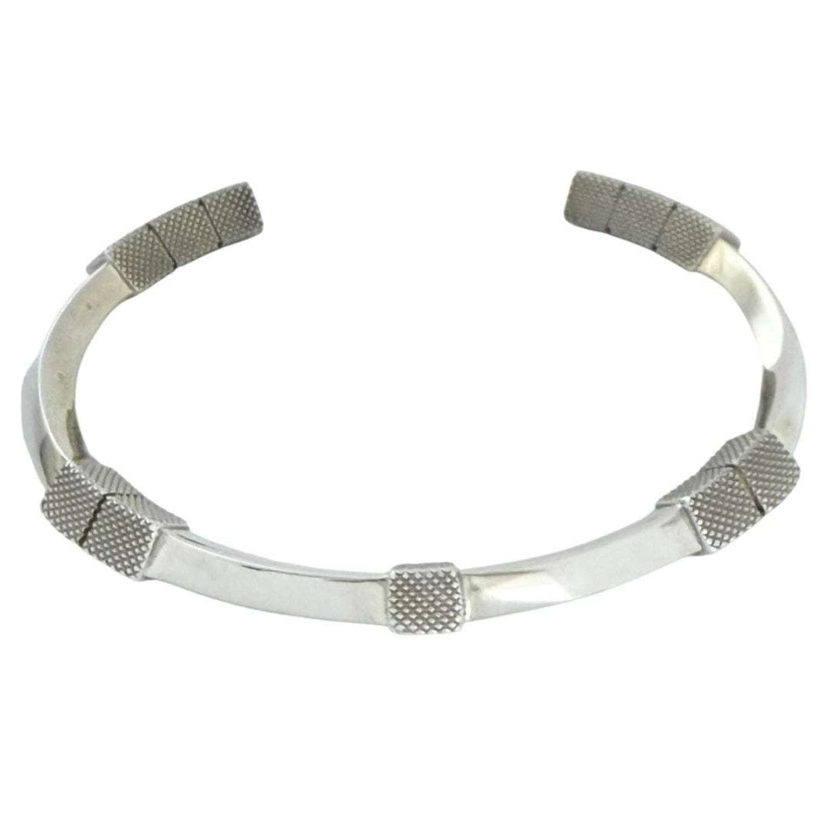 Bottega Veneta Men's and Women's Bangle Cuff Bracelet, Silver, Size M — Like New