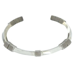Bottega Veneta Men's and Women's Bangle Cuff Bracelet, Silver, Size M — Like New