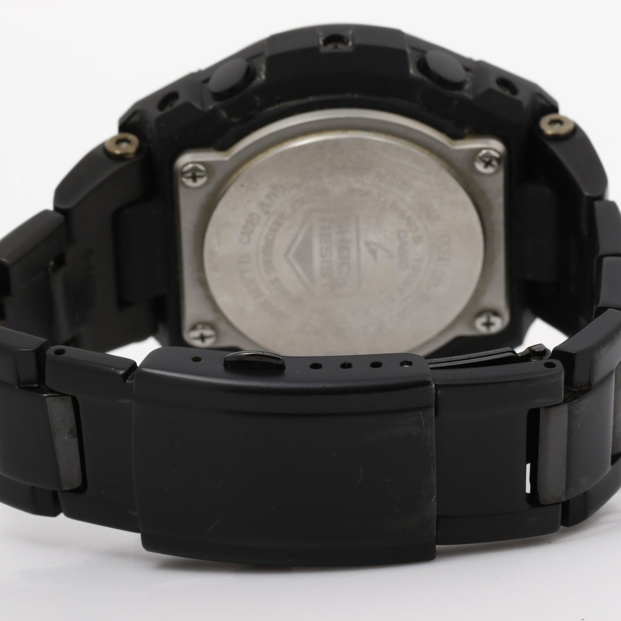 CASIO GSHOCK GSTEEL GSTW300BD1AJF Men's Watch, Black, Stainless Steel — Good