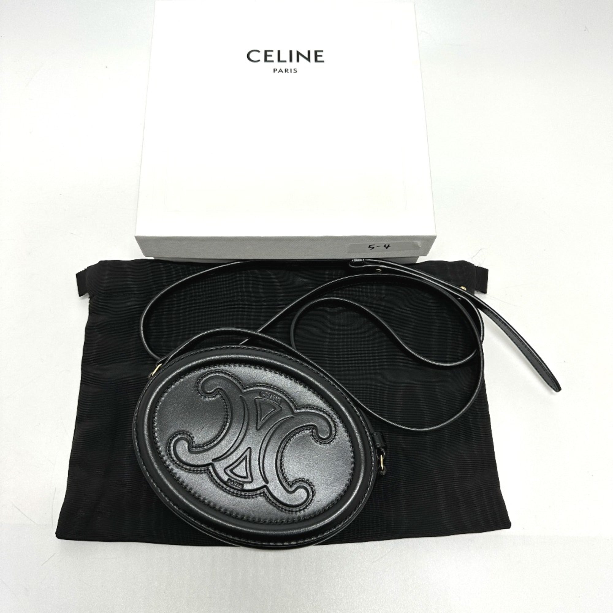 CELINE Triomphe crossbody bag Shoulder Bag Black — Like New