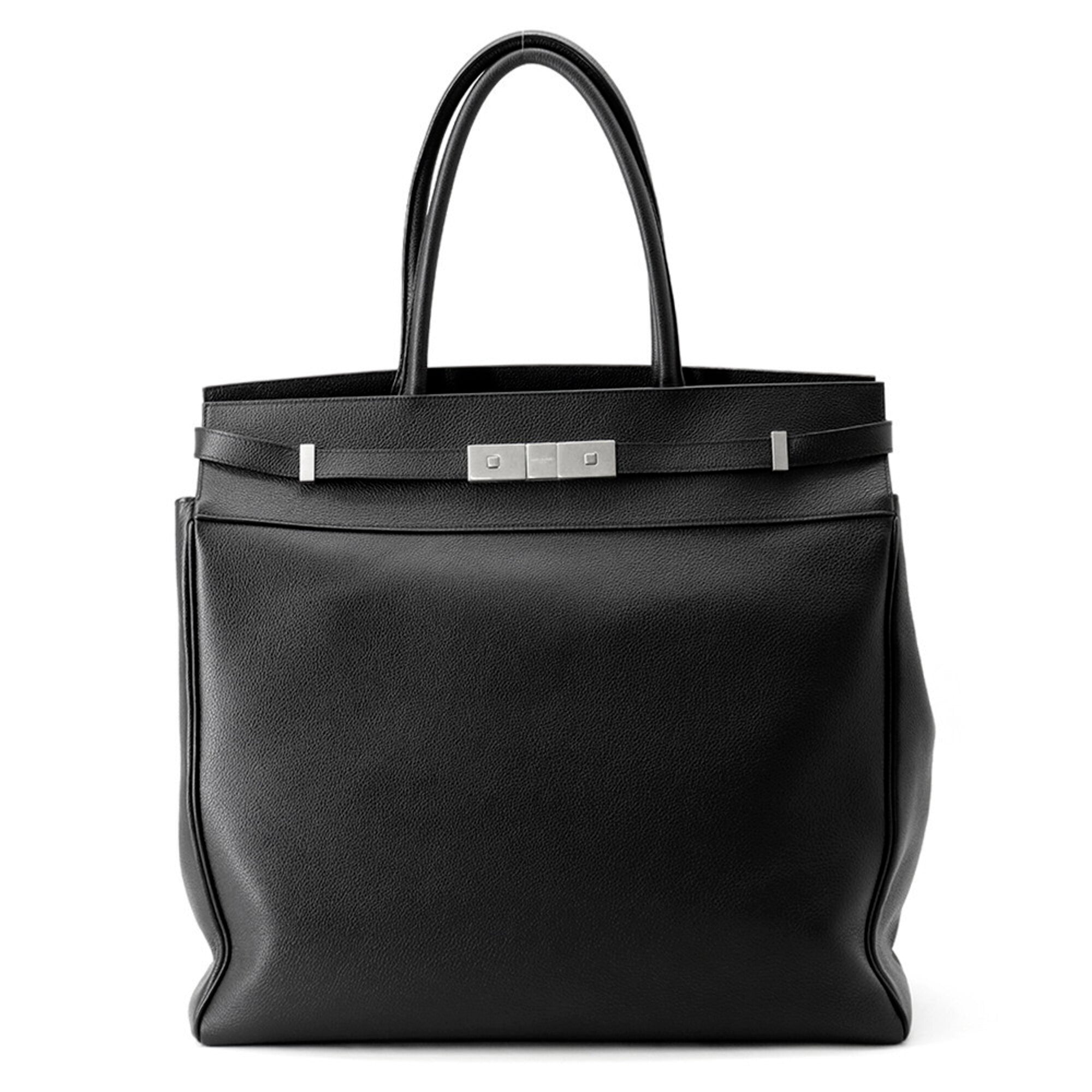 Yves Saint Laurent Saint Laurent Paris Manhattan N S Leather Tote Bag 757302 SAINT LAURENT PARIS Handbag Black — Like New