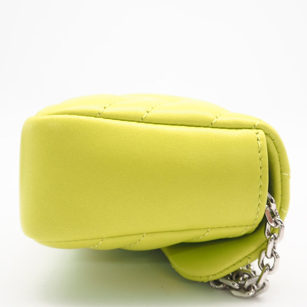 GUCCI GG Marmont Mini Shoulder Bag 841290, Yellow Lambskin Bag, Women's — New - Store Return