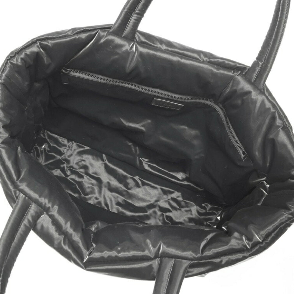 Saint Laurent Wide Puffer Tote Bag 756269, Nylon, Black — Like New
