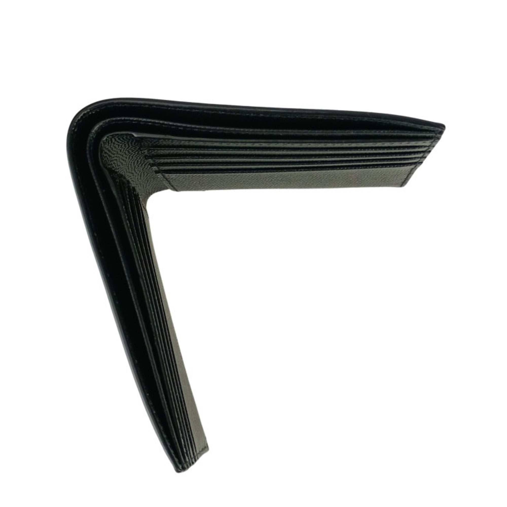 SAINT LAURENT Bi-fold Wallet 396307 Black Leather Men's Wallet/Coin Case