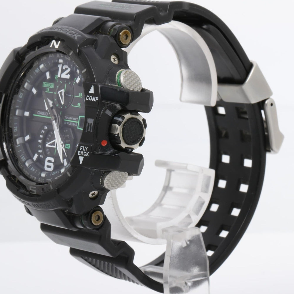 CASIO GSHOCK MASTER OF G AIR GRAVITYMASTER GWA11001A3JF Black Resin Men's Analog Watch — Good