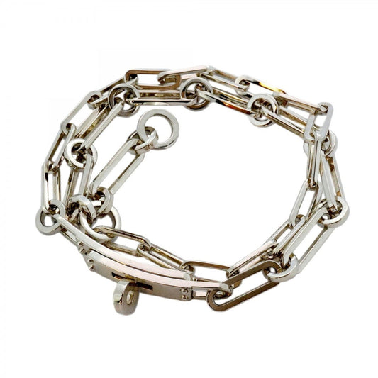 Hermes Hermès Kelly Chaine Double Tour Bracelet in 925 Sterling Silver for Men and Women