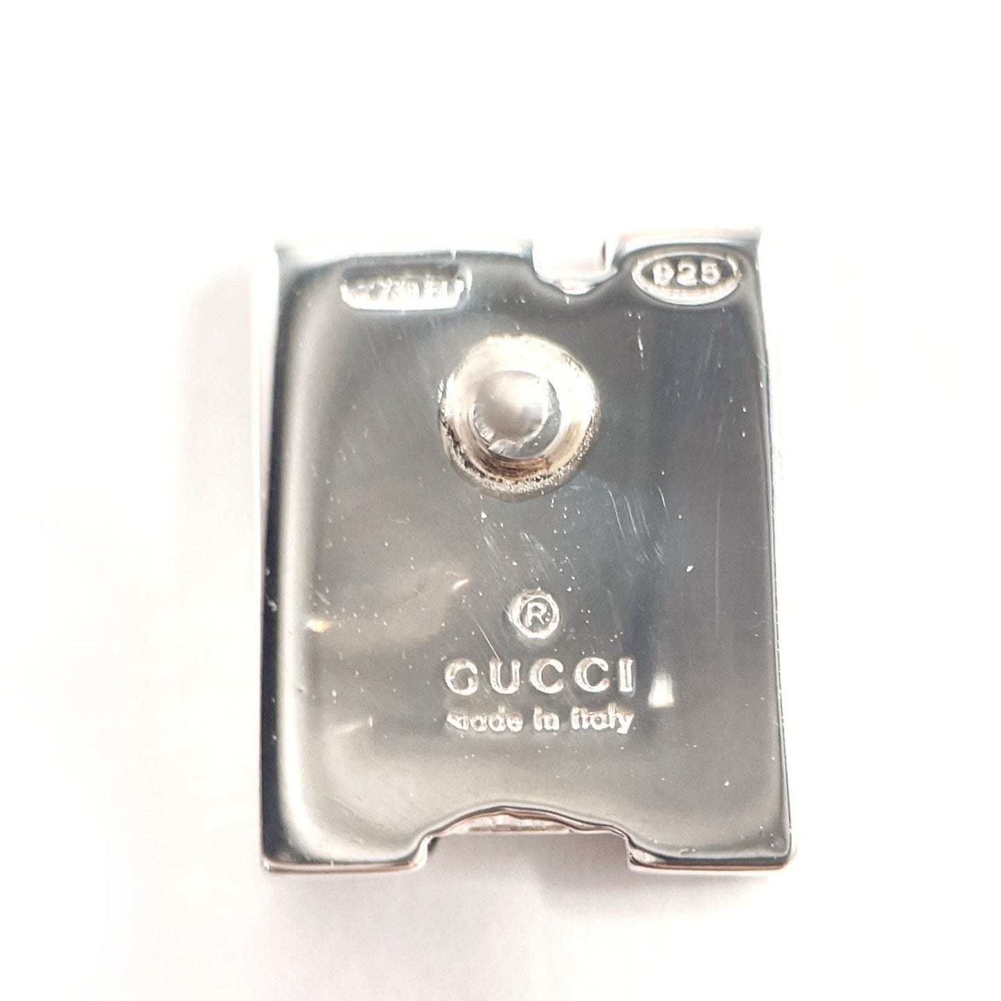 GUCCI G earrings in 925 silver, unisex
