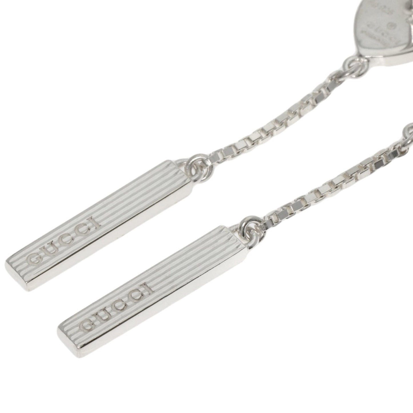 GUCCI Drop Earrings Silver Women's