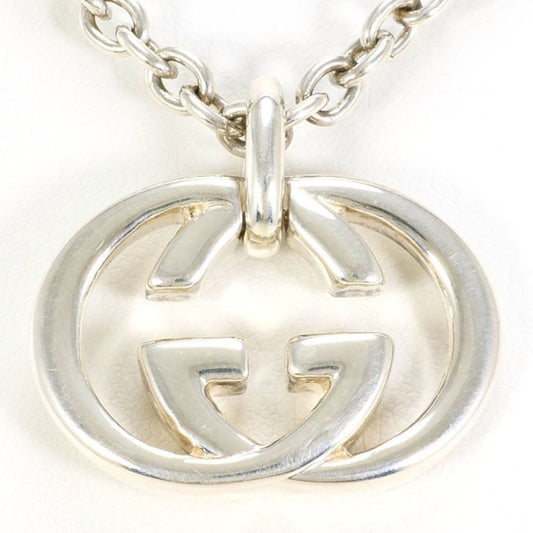 Gucci Interlocking G Silver Necklace with Box Total Weight 26.1g 50cm