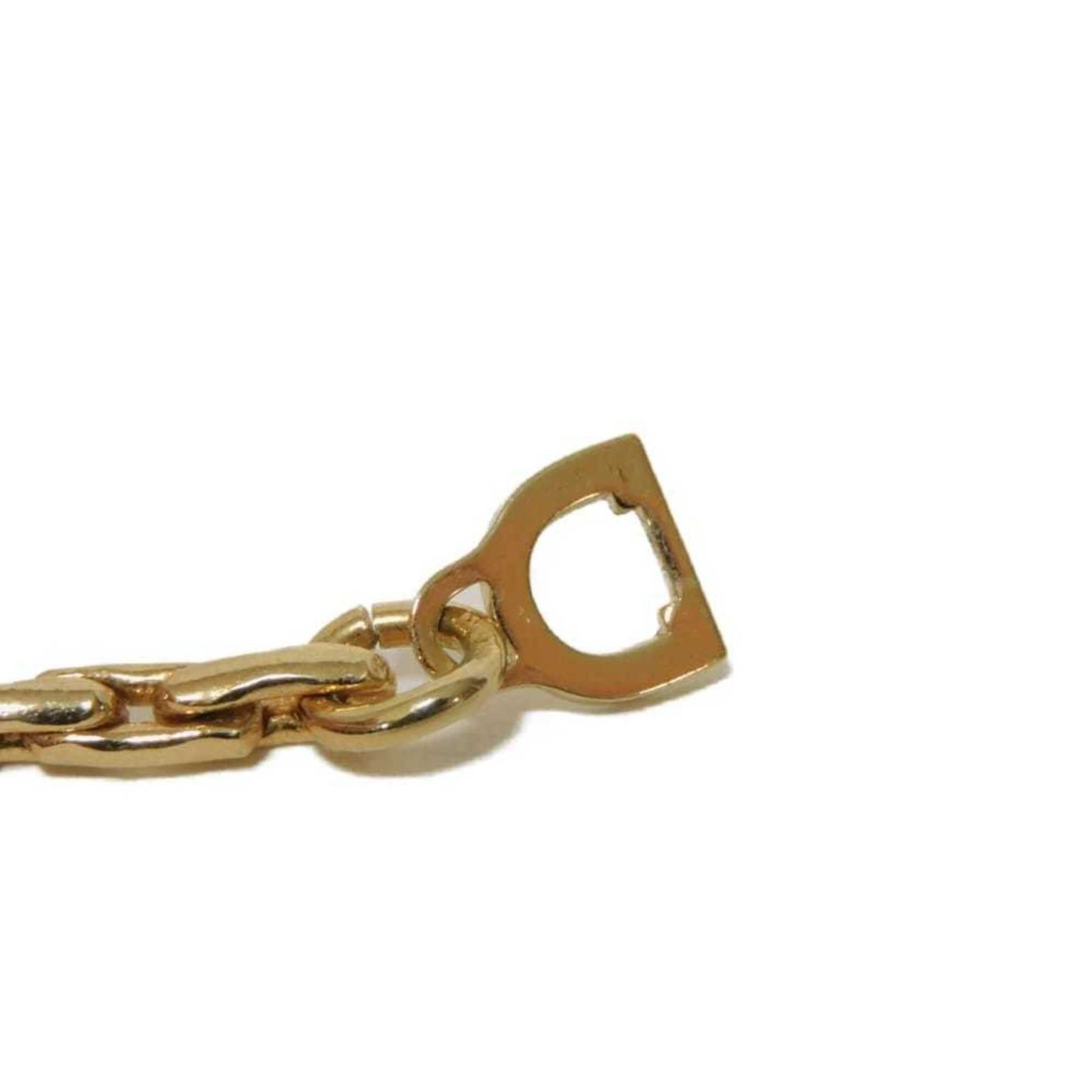 Christian Dior Dior Crystal Spiga Necklace, Long Chain, 88cm, Clear Rhinestones, GP Plated Gold, Women's