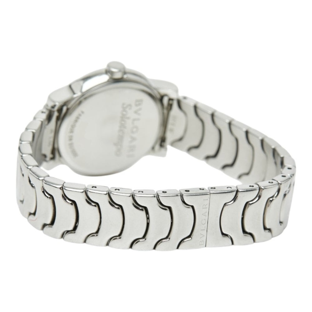 Bulgari Solotempo ST29S Quartz Watch, White Dial, Stainless Steel, Women's, BVLGARI — Good