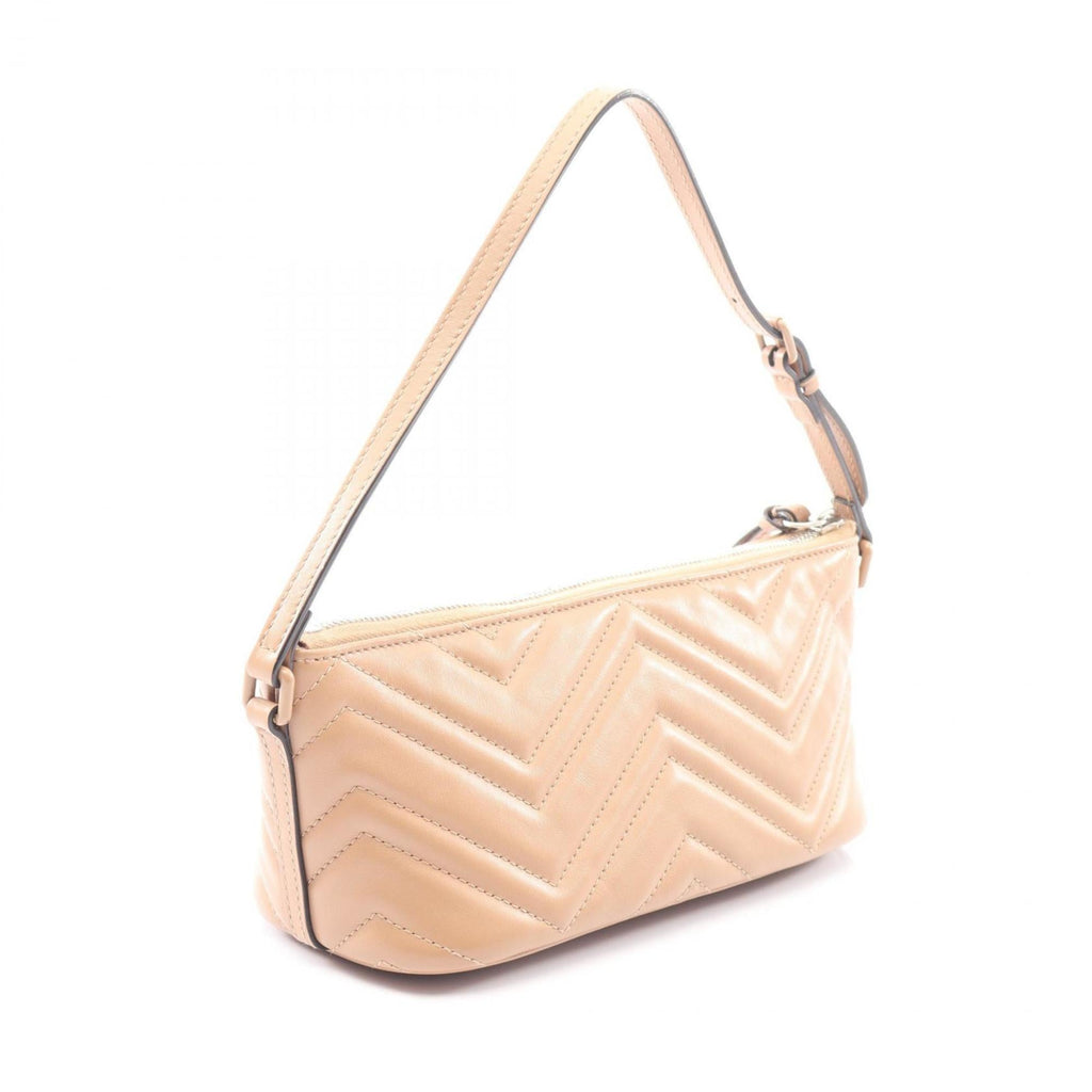 Gucci GG Marmont handbag, leather, women's, beige, 739166