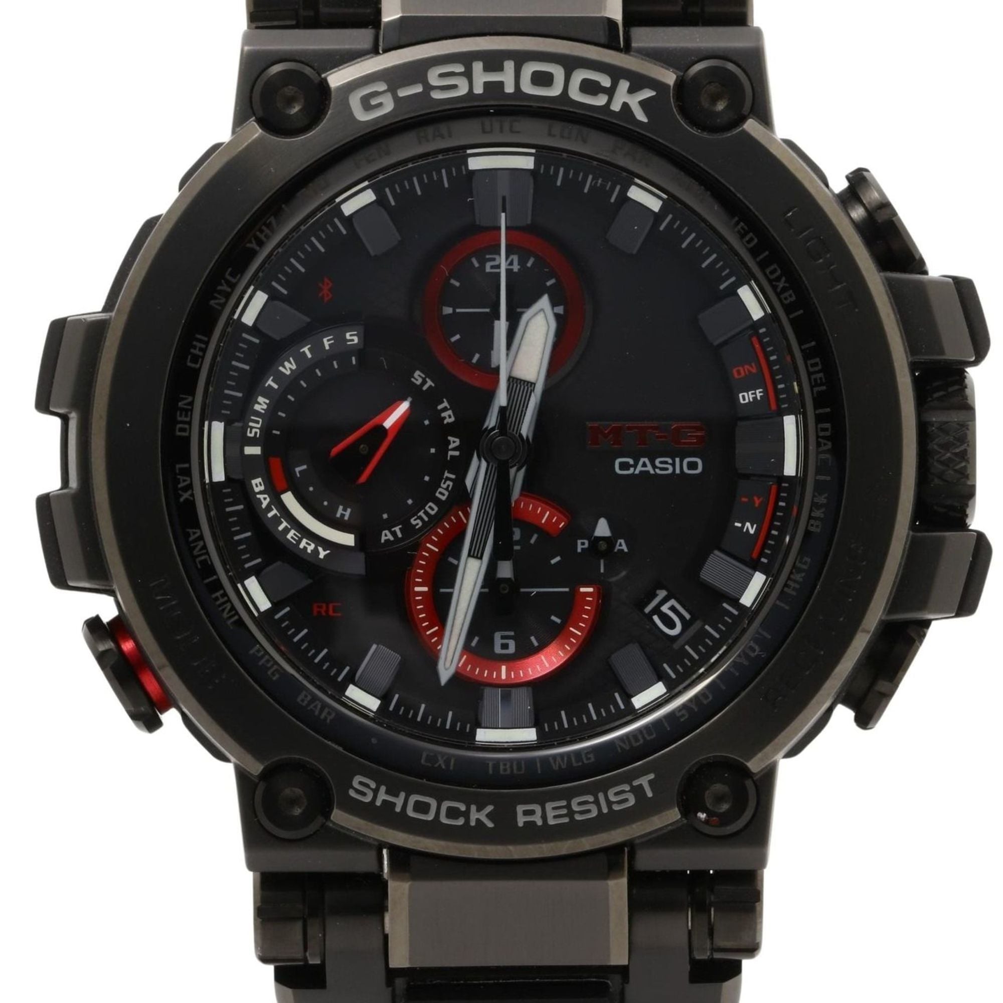 CASIO GSHOCK MTGB1000 Series MTGB1000B1AJF Black Stainless Steel Men's Analog Watch — Like New