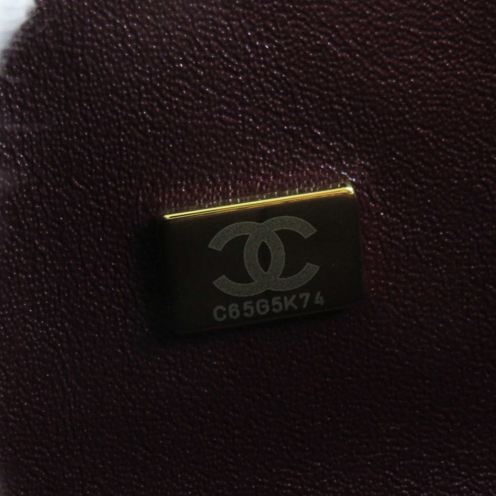 CHANEL A01112 Matelassé 25 Lambskin Shoulder Bag, Random Serial Number, Double Flap, Chain, Black with Gold Hardware, Comes Box and Dust Made in France, Women's — Like New