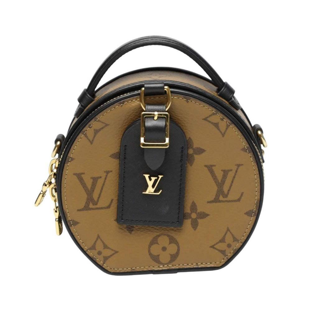 Louis Vuitton Monogram Reverse Mini Boite Chapeau Shoulder Bag M68276 Brown — Like New