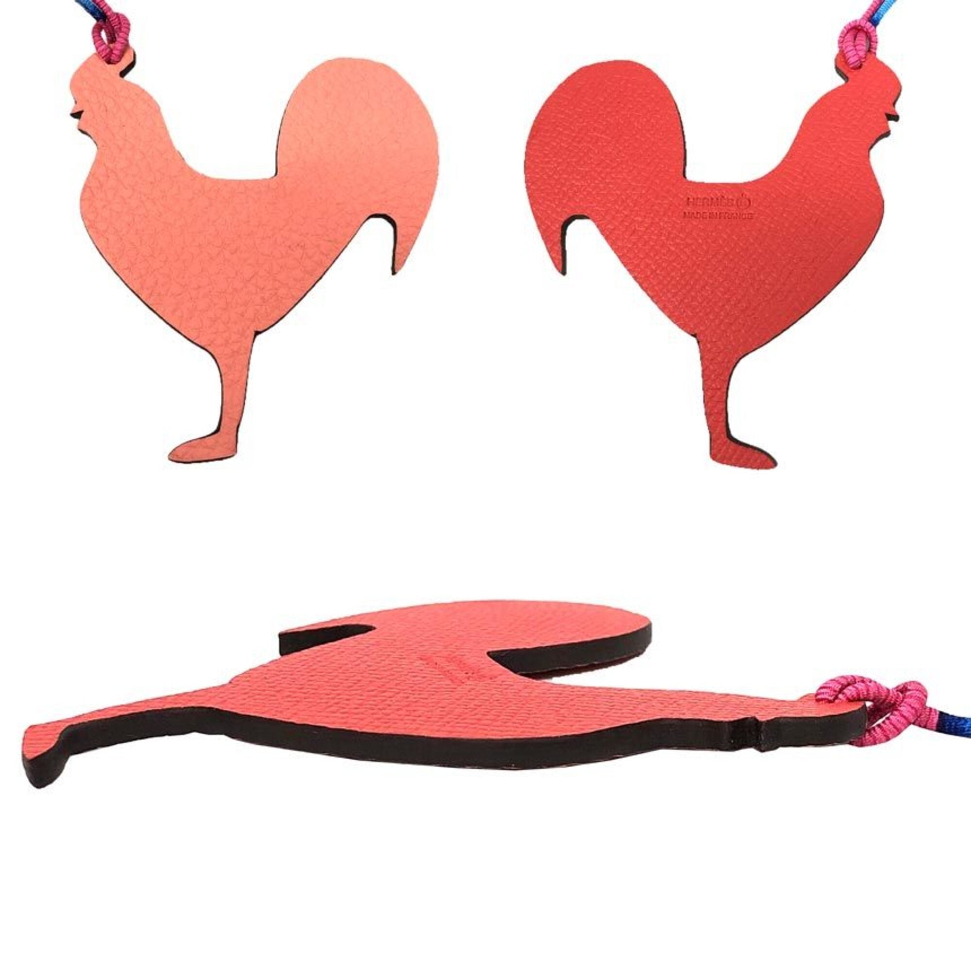 Hermes Petit H bag charm, chicken/bird design, COQ PM H1053268 01 — New - Store Return