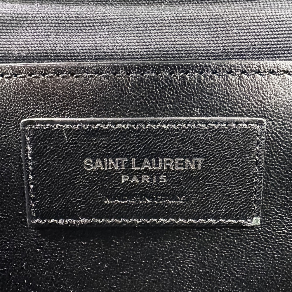 Yves Saint Laurent SAINT LAURENT PARIS Classic Small Satchel Leather Shoulder Bag 428125 Black Women's — Like New