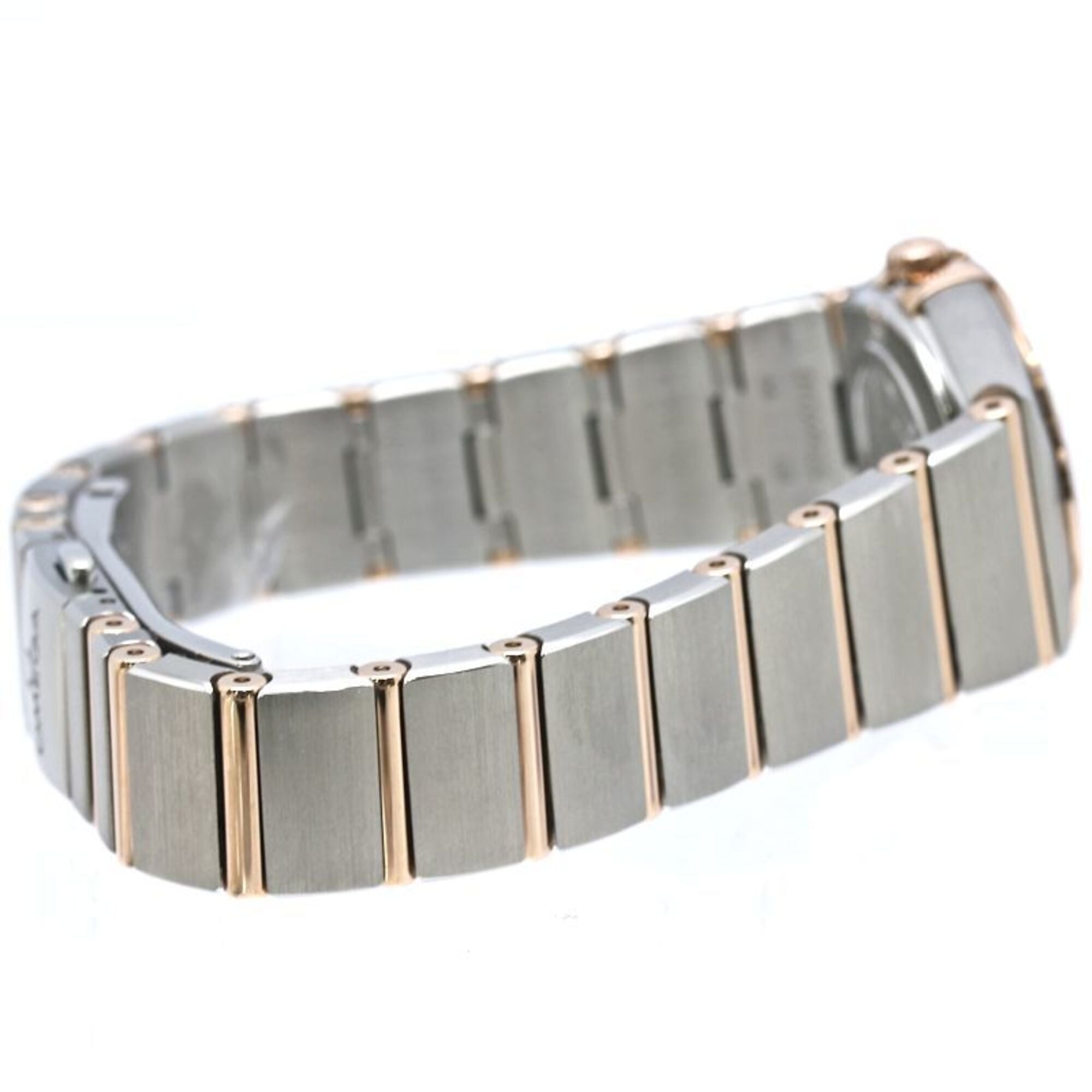 OMEGA Constellation Manhattan Diamond Bezel 131.25.25.60.52.001 Women's Watch SS x 18K Sedna Gold 40504 — Like New