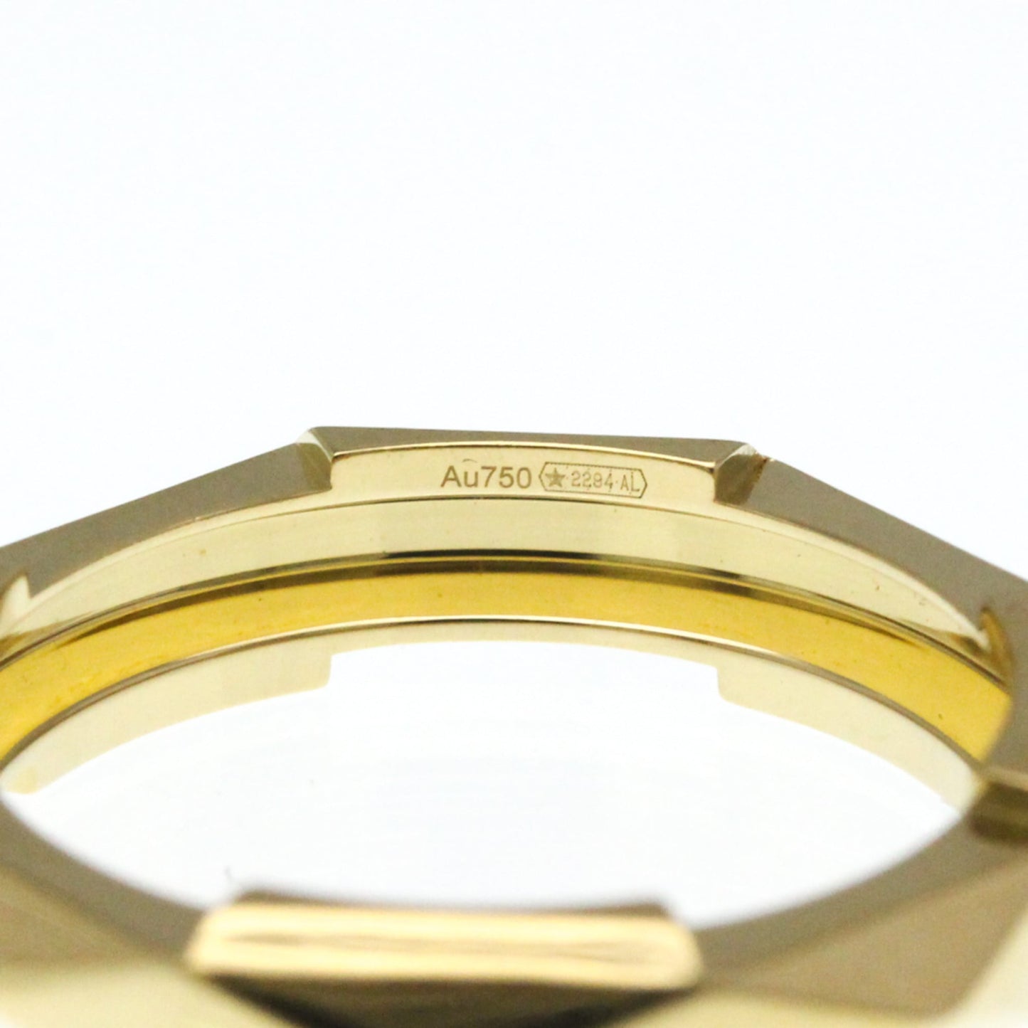 Gucci Studded Ring Yellow Gold (18K) Fashion No Stone Band Ring Gold