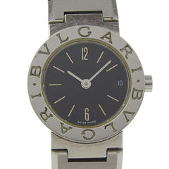 BVLGARI Wristwatch BB23SS Stainless Steel Quartz Analog Display Black Dial Women's — Good