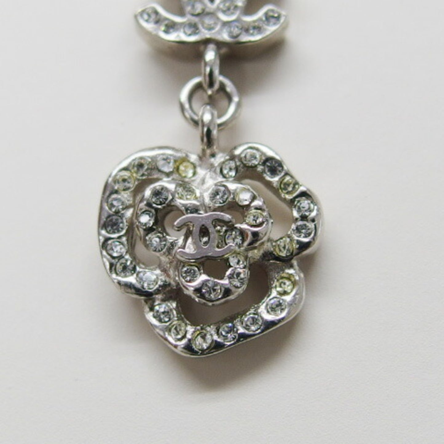 Chanel Necklace 07P Swing Coco Mark Camellia