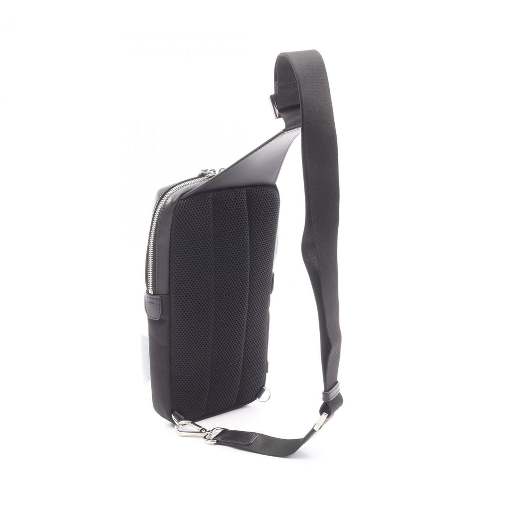 Fendi Monster Bugs Eye Waist Bag, Leather and Nylon, Men's, Black, 7VZ033