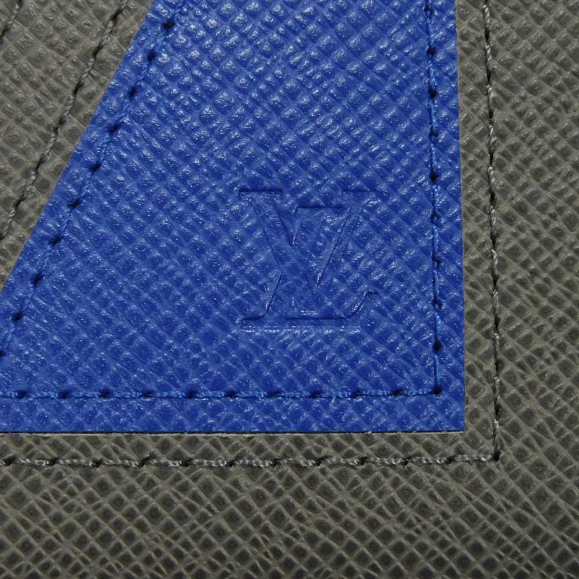 Louis Vuitton LOUIS VUITTON Clutch Bag Pochette Voyage MM America's Cup Grey RFID IC Chip Unused Taiga Glacier M59147 Men's — New - Store Return