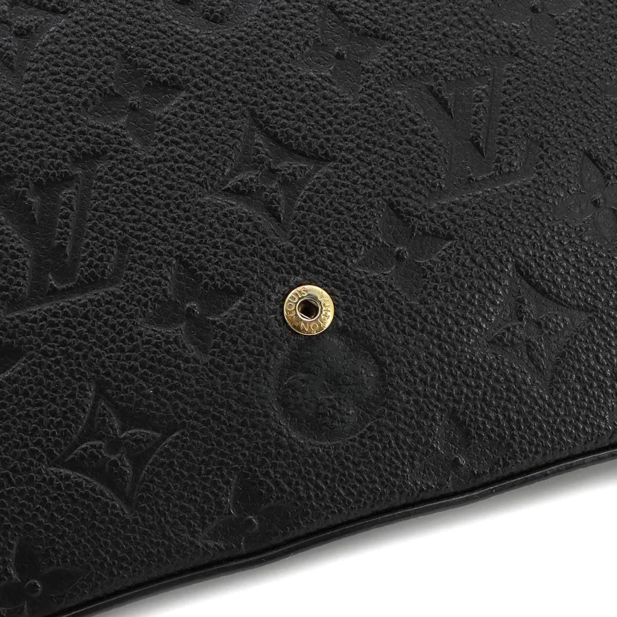 Louis Vuitton Monogram Empreinte Pochette Felicie Chain Wallet Leather Noir M82477 RFID — Like New