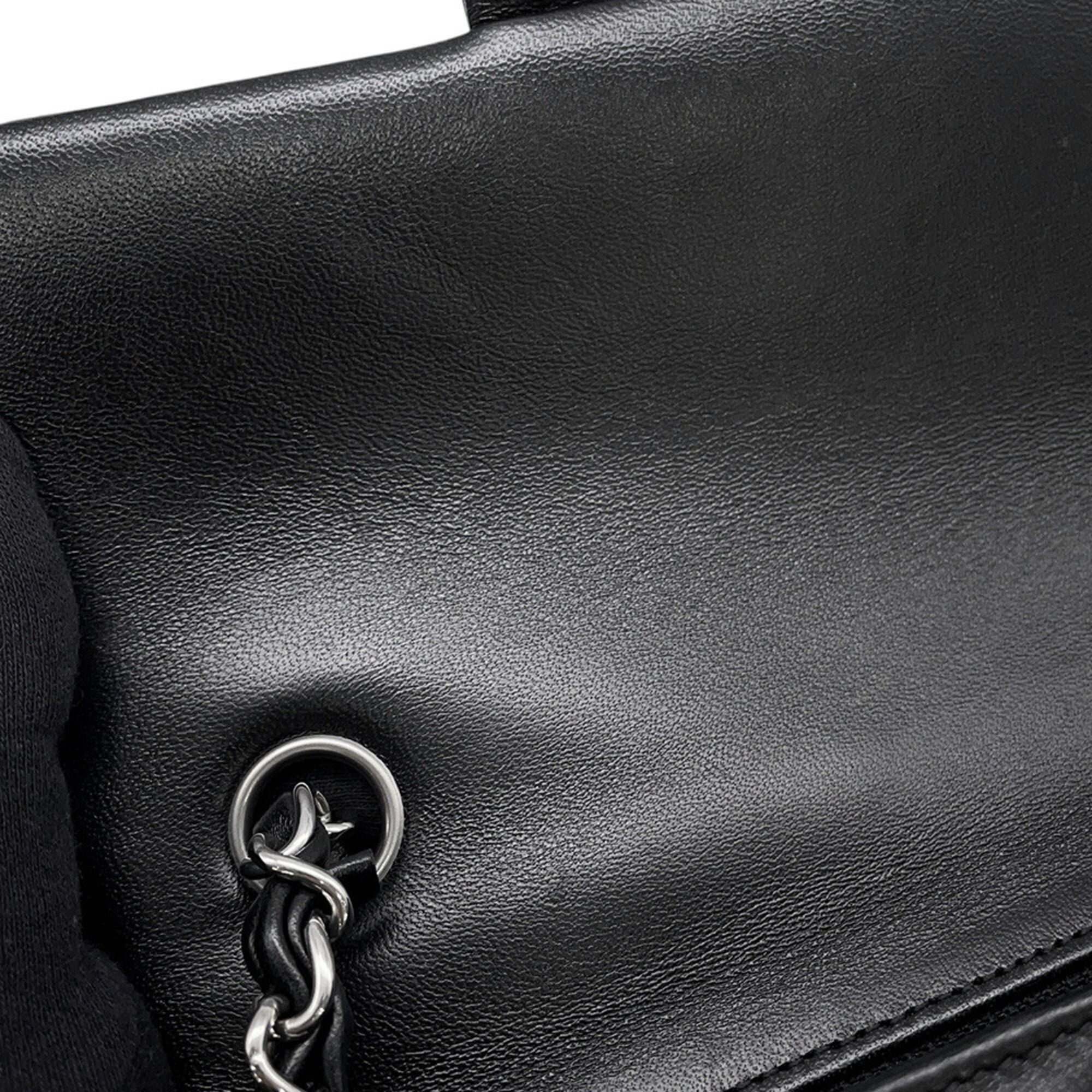 Chanel Chain Shoulder Bag Mini Matelassé Coco Mark Lambskin A69900 CHANEL Handbag Black Women's — Like New