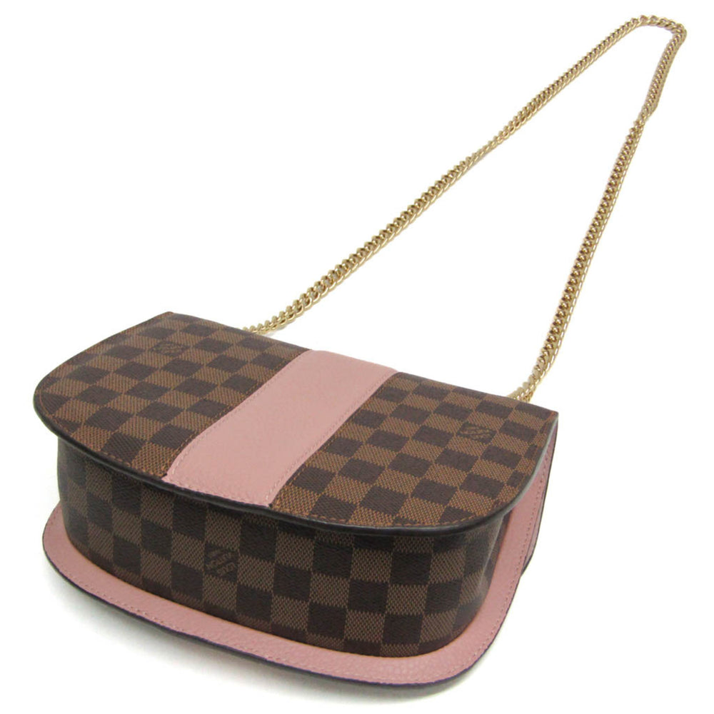 Louis Vuitton Damier Wight N64418 Women's Shoulder Bag Brown,Pink — Like New