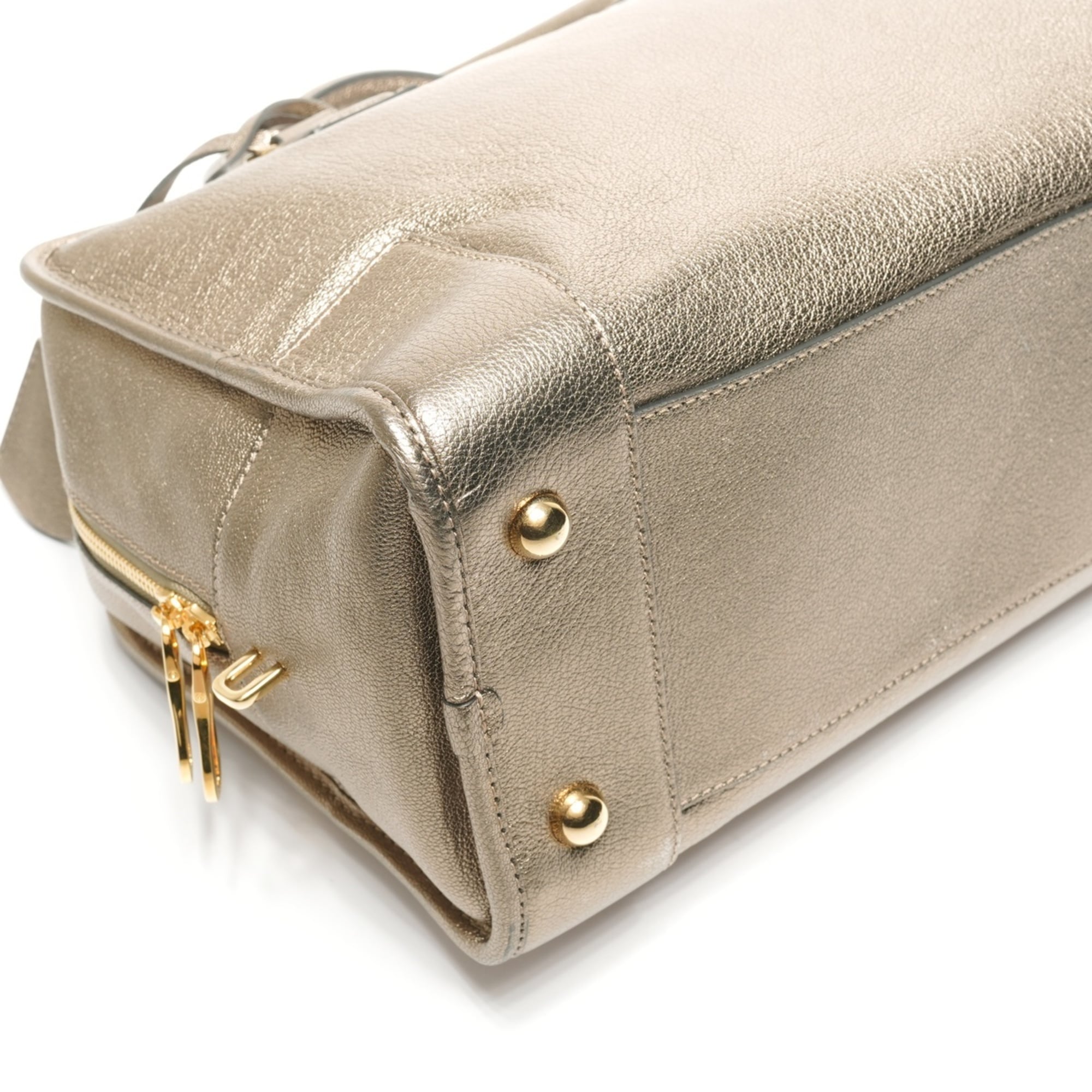 LOEWE Amazona Anagram Handbag Gold