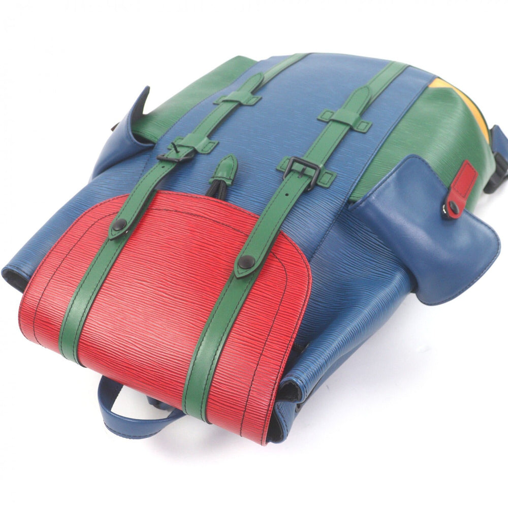 LOUIS VUITTON M55565 Epi Christopher PM Leather Backpack Daypack Multicolor with Dust Bag Made in France Men's — Like New