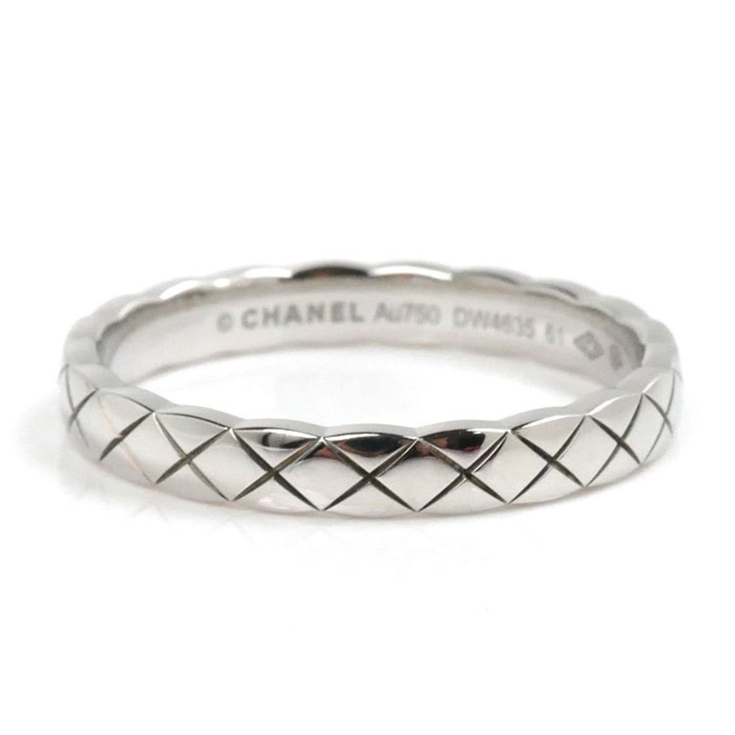 CHANEL K18WG White Gold Coco Crush Ring J11793 Size 20 61 4.5g Men's