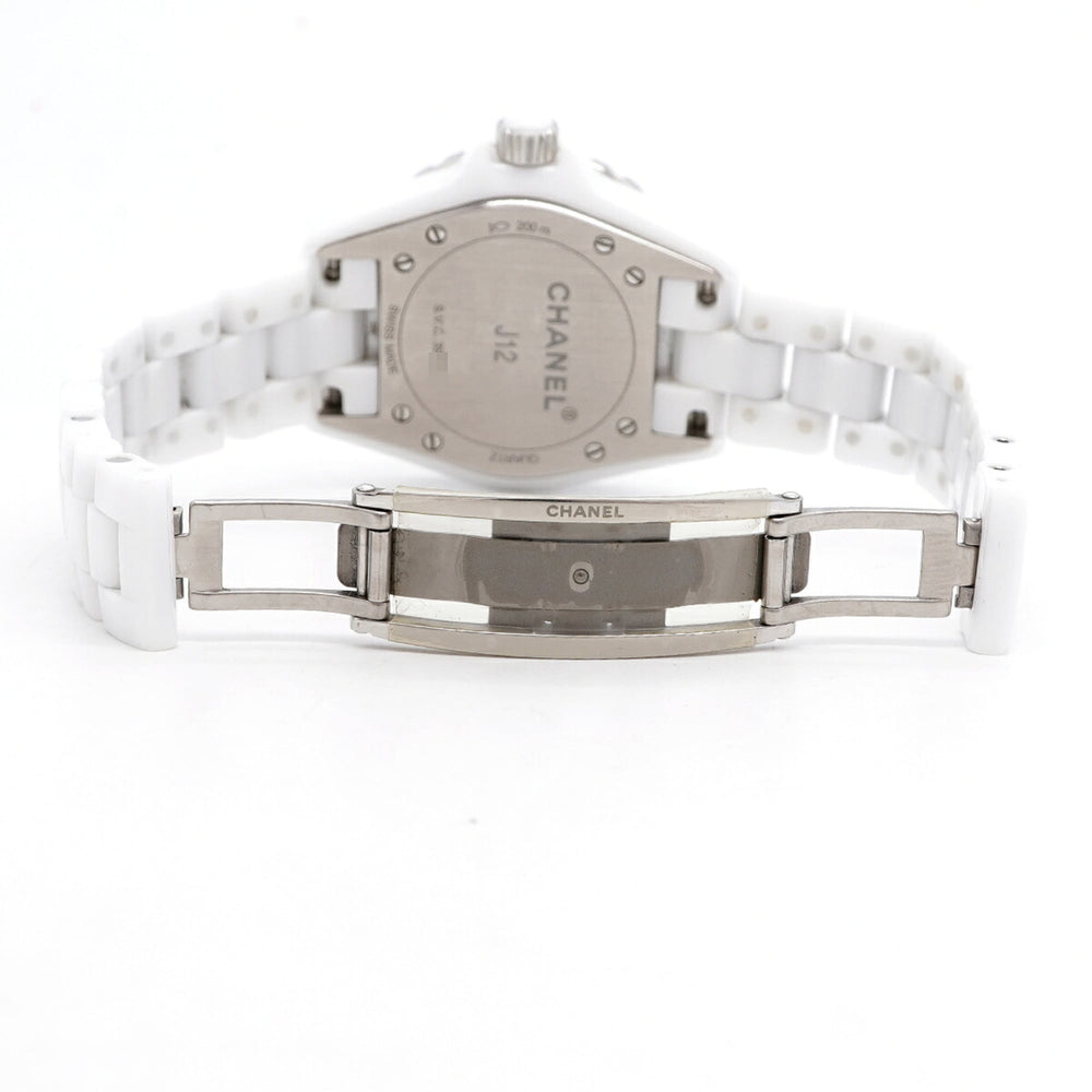 Chanel J12 8P Diamond H2422 White Dial Women's Watch — Good