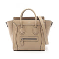 Celine Luggage Nano Shopper Handbag, Leather, Women's, Beige