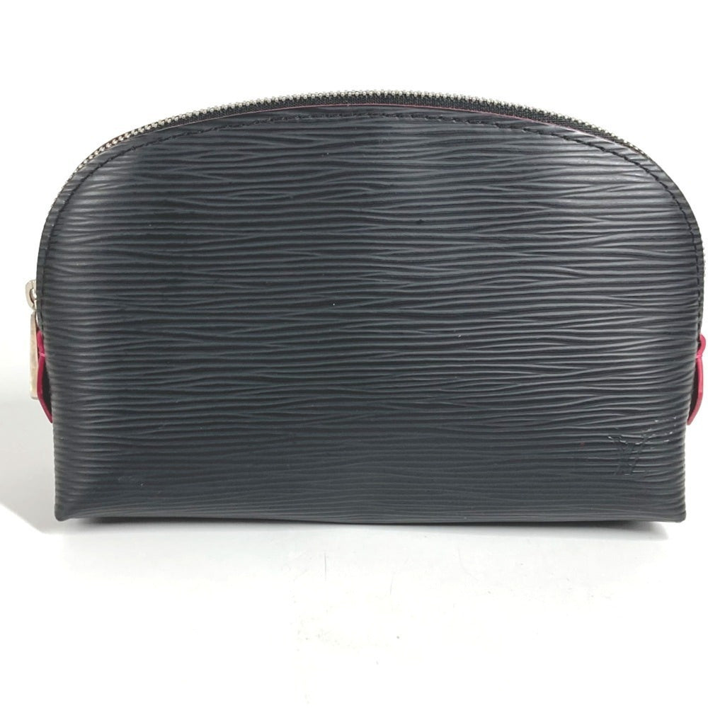 LOUIS VUITTON M67185 Epi Two-Tone Pochette Cosmetic Pouch/Makeup Pouch/Multi-Pouch/Cosmetic Pouch/Epi Leather/Men's/Women's/Noir/Black — Like New