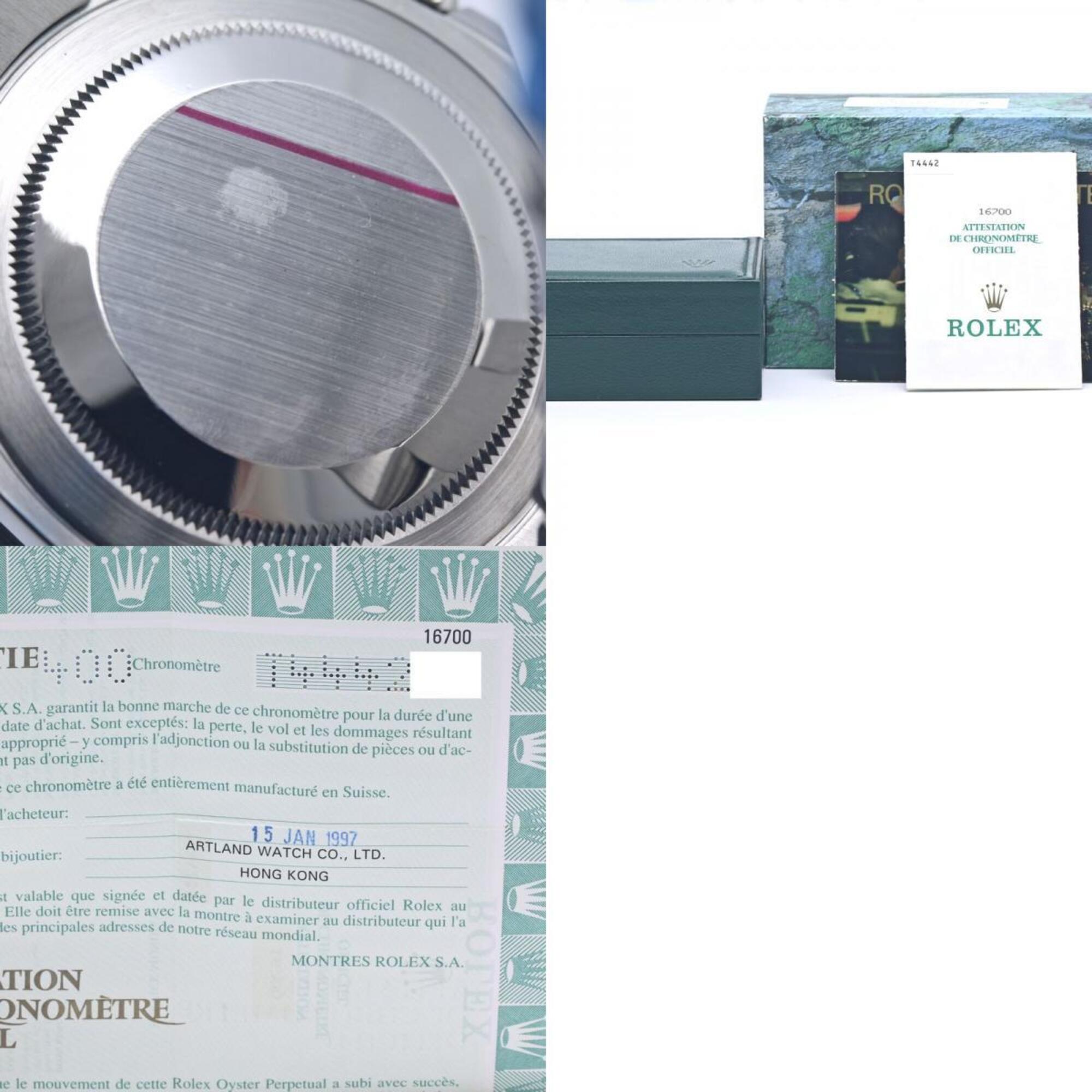 ROLEX GMT-Master II Single Buckle 16700 All Tritium Men's Watch SS 40372 — Very Good