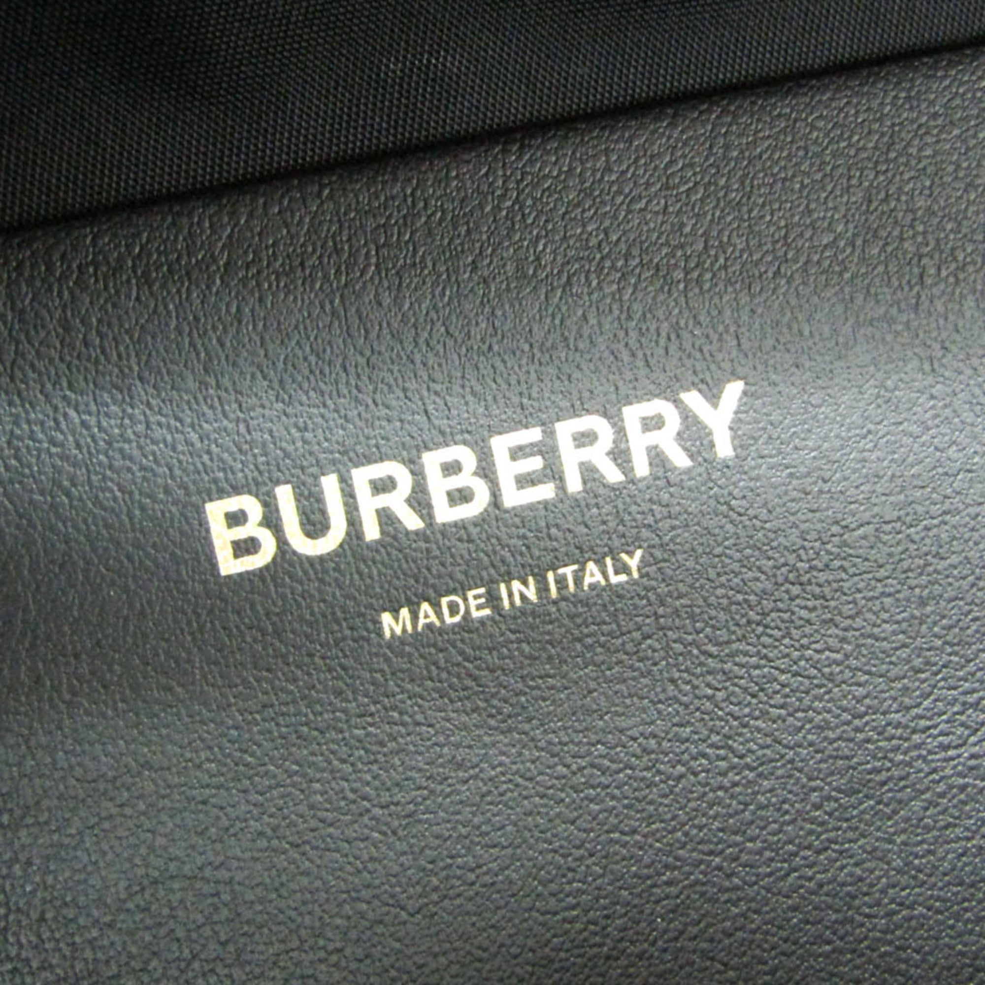 Burberry TB Monogram 8011616 Men,Women Nylon,Leather Fanny Pack,Sling Bag Beige,Black — Like New